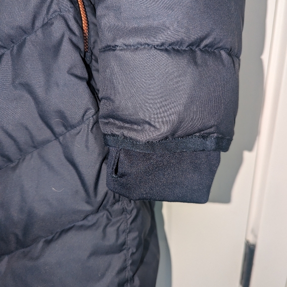 Athleta Goose Down Parka, Navy with Rose Gold - Size Medium - Picture 6 of 9